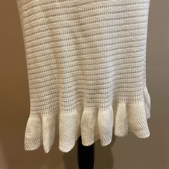 House of Harlow 1960 Knit Ruffle Cream Dress - Picture 6 of 14